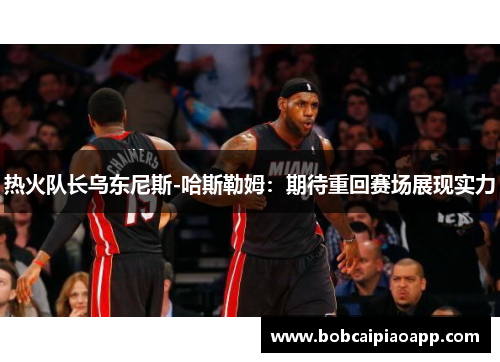 热火队长乌东尼斯-哈斯勒姆：期待重回赛场展现实力