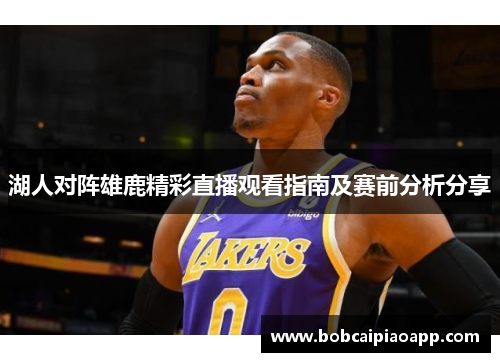 湖人对阵雄鹿精彩直播观看指南及赛前分析分享
